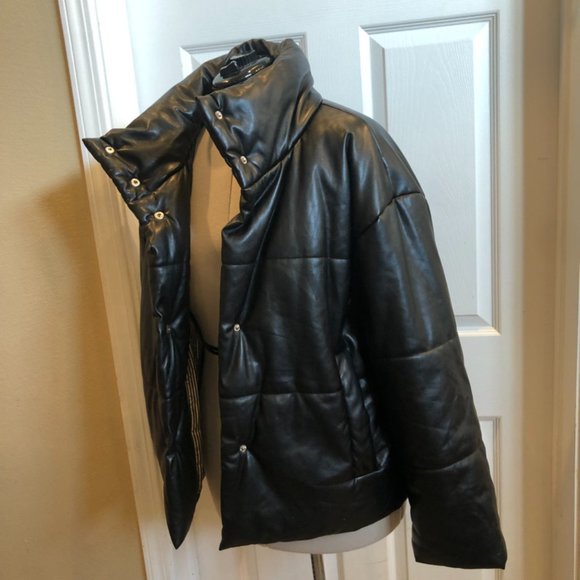 Lulus black parka jacket size Medium - Picture 5 of 6